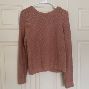 Aerie Women's Crew Neck Sweater - Warm Brown